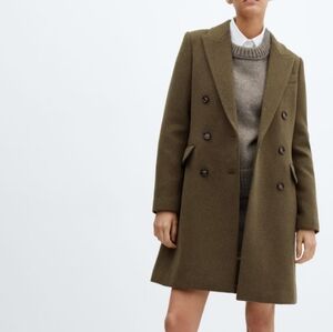 Mango Double Breasted Coat